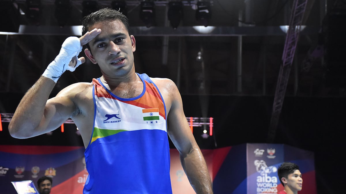 <div class="paragraphs"><p>Amit Panghal became the fifth Indian boxer to secure a 2024 Paris Olympics quota.</p></div>