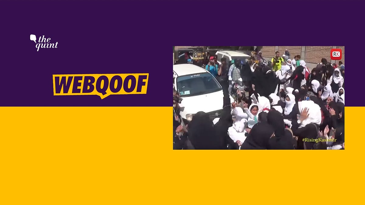 The viral video is from 2017, when students clashed with security forces in several places in the Kashmir Valley.