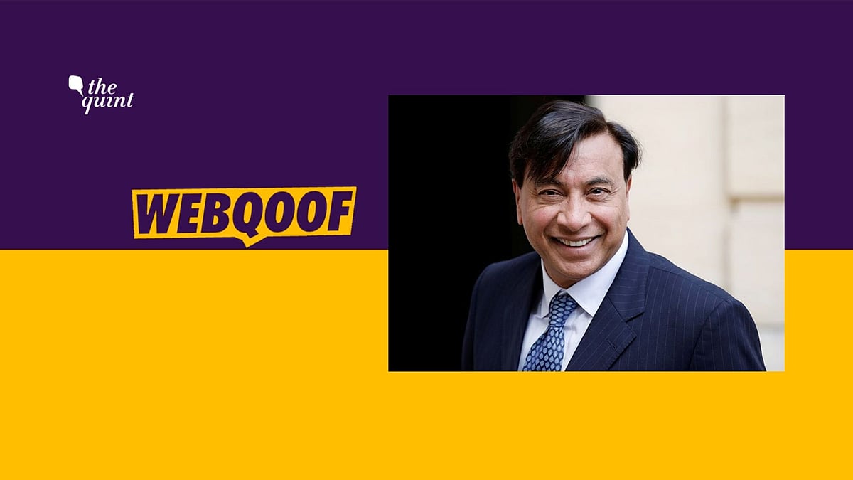 The audio note, which spoke against the idea of secularism, was not by Lakshmi Mittal.