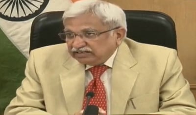 New Delhi: Chief Election Commissioner Sunil Arora briefs the media on Maharashtra and  Haryana state Assembly elections, in New Delhi on Sep 21, 2019. (Photo: IANS/PIB)