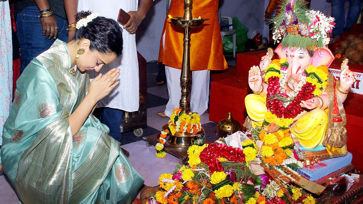 Kangana Ranaut at Andhericha Raja.