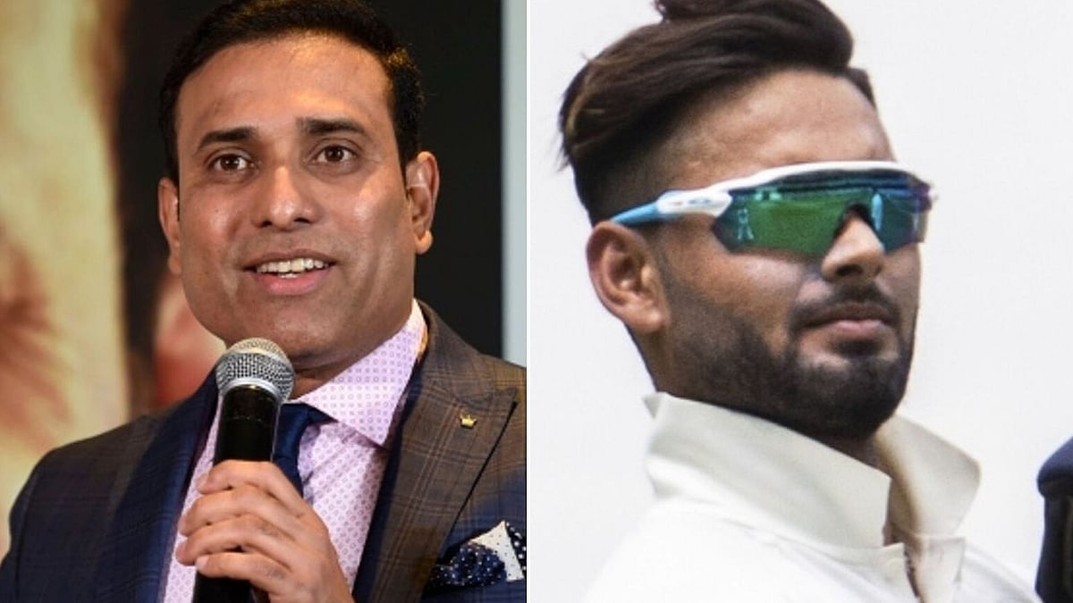 File picture of VVS Laxman (left) and Rishabh Pant (right). 