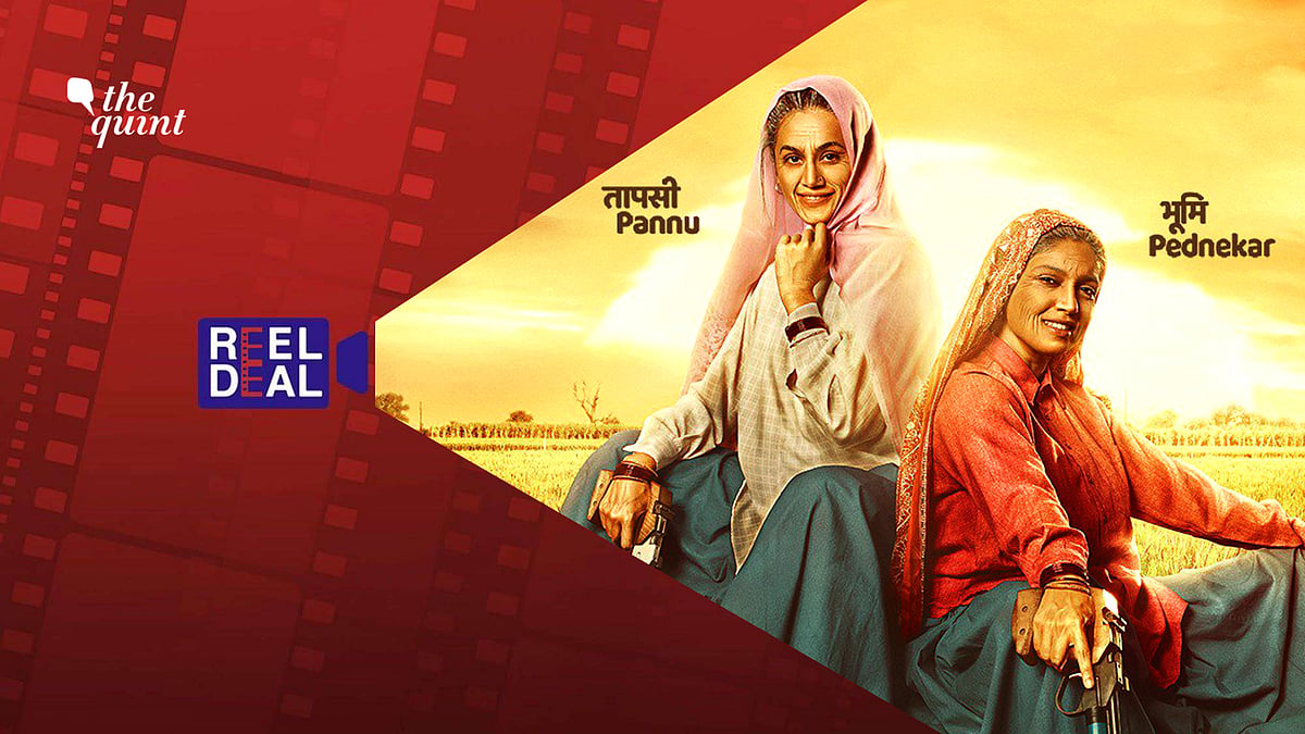 Taapsee Pannu and Bhumi Pednekar in the film ‘Saand Ki Aankh.’