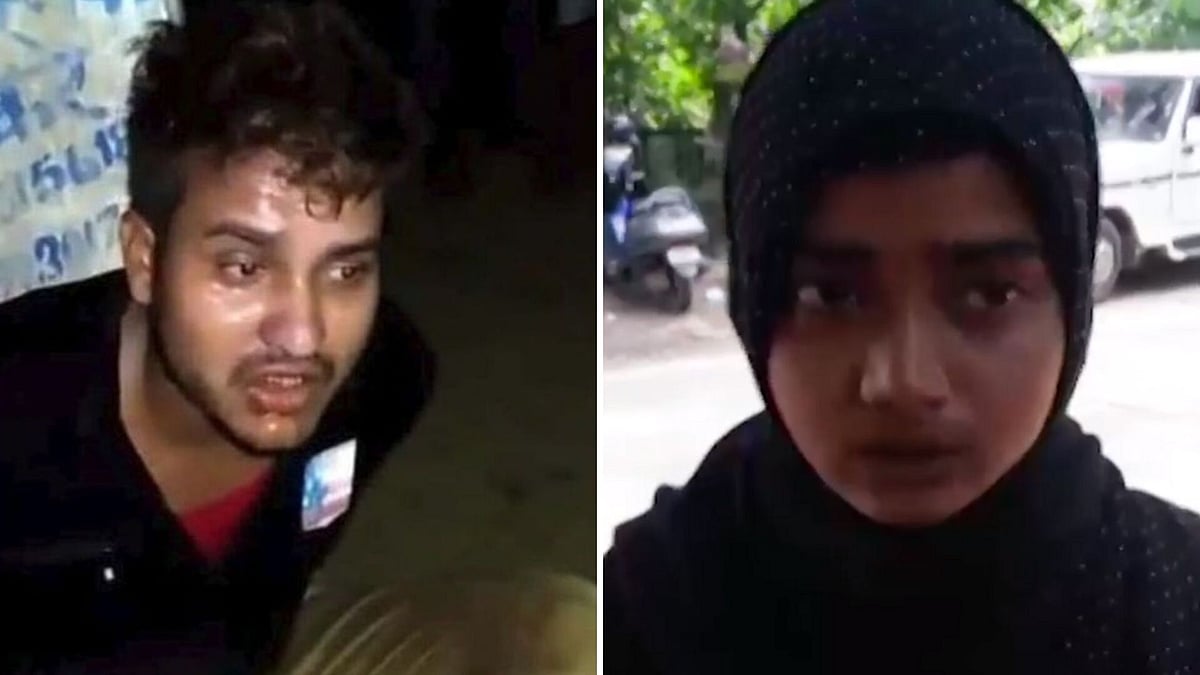 Tabrez (left) and his wife Shahista (right).