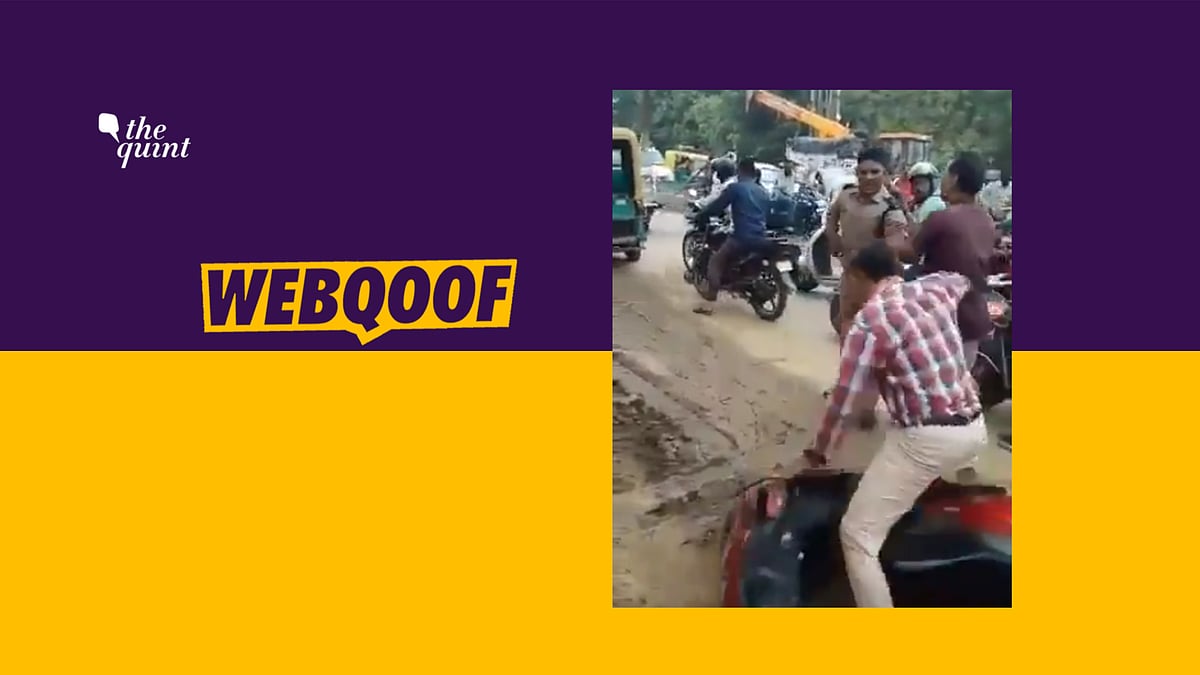 A video falsely claimed that the man on the scooter was challaned.