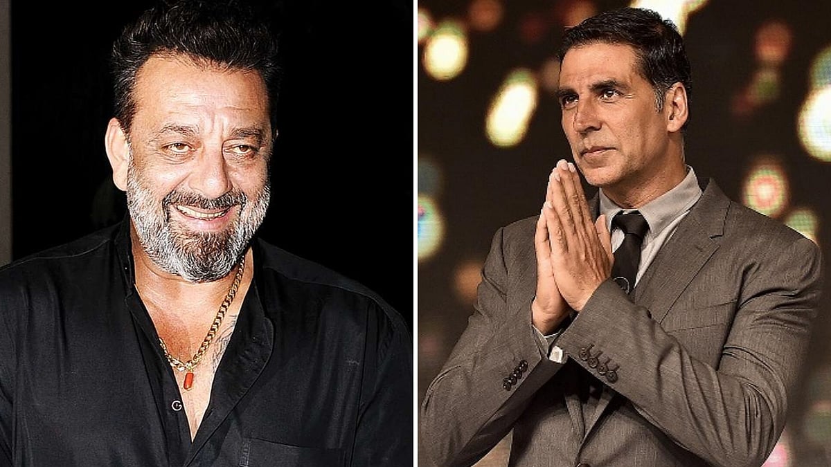 Sanjay Dutt (L), Akshay Kumar (R).
