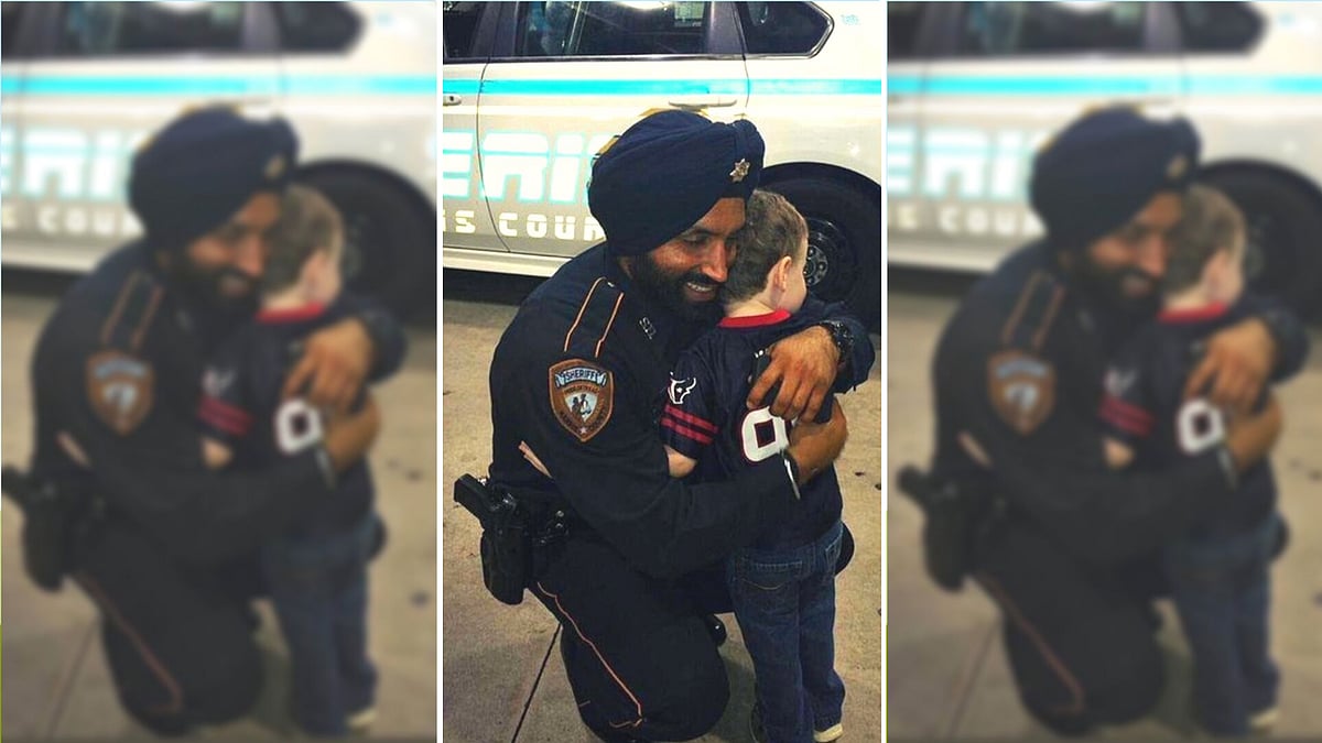 Sandeep Singh Dhaliwal (L) was shot while conducting a traffic stop.