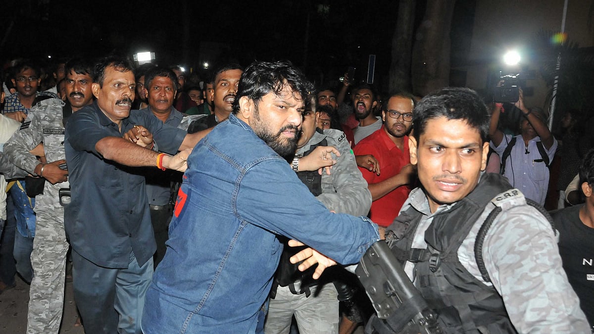 Babul Supriyo at Jadavpur University on Thursday, 19 September.