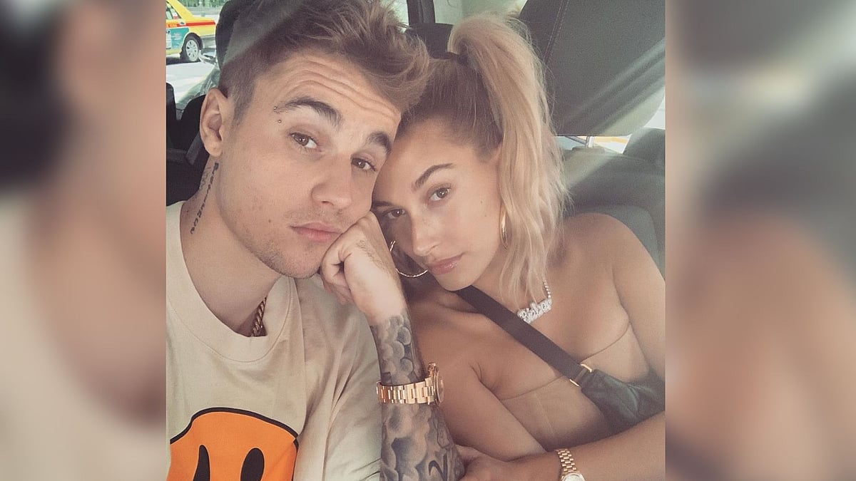 Justin Bieber with Hailey Baldwin.
