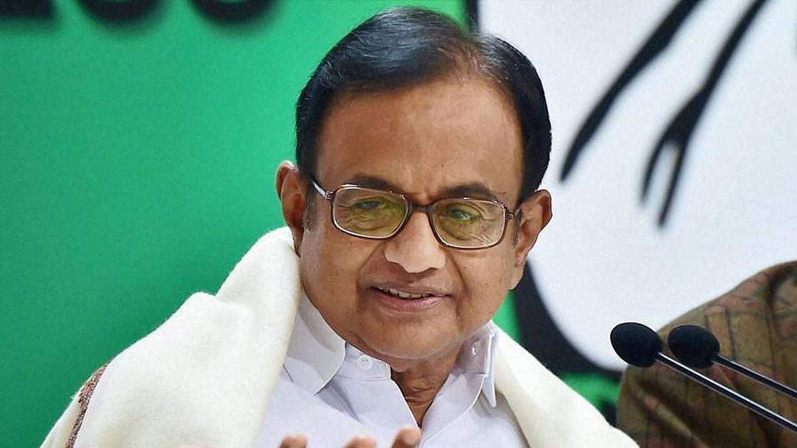 File image of former finance minister P Chidambaram.