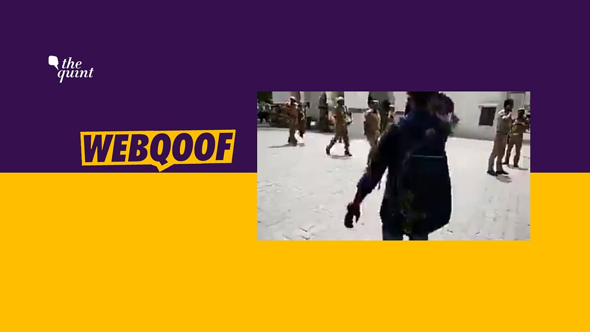 A video on social media falsely claimed that those being baton charged are unemployment youth who were protesting outside the residence of chief minister.