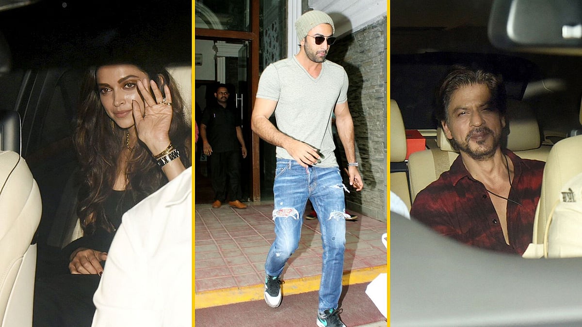Shah Rukh, Deepika, Aamir and other celebrities arrived at Ranbir’s birthday party.