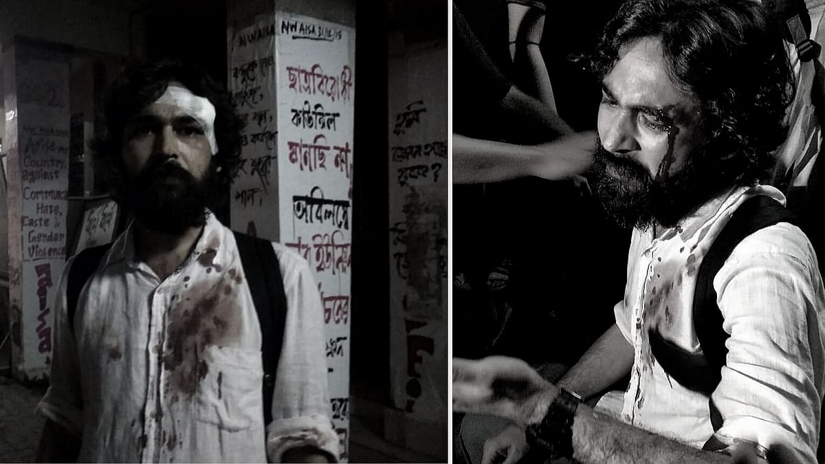 On the evening of 19 September, Jadavpur University student Pawan Shukla was assaulted by a mob outside right outside his campus.