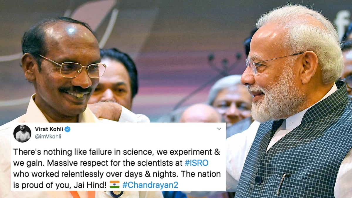 The sports fraternity came together to salute the spirit of ISRO even though the Vikram lander of <a href="https://www.thequint.com/big-story/mission-chandrayaan-2">Chandrayaan-2</a> could not reach its destination.
