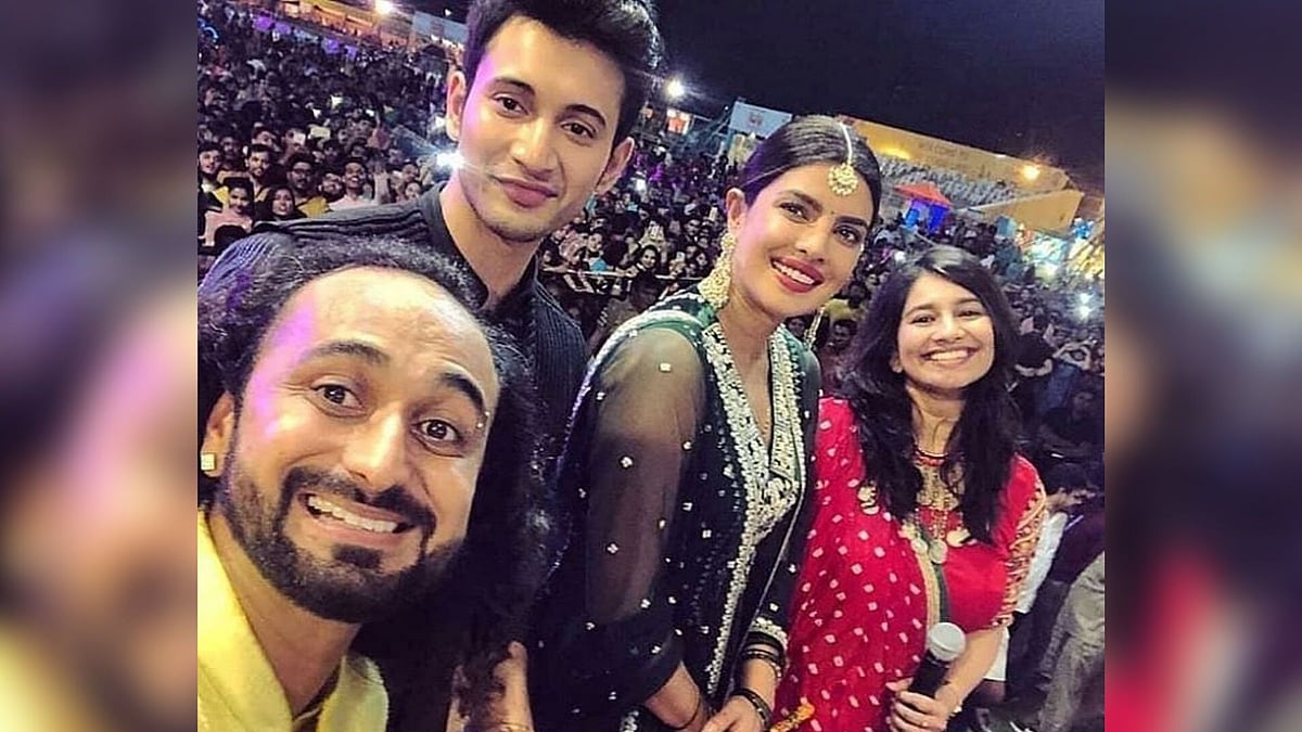 Rohit Saraf and Priyanka Chopra promote <i>The Sky Is Pink </i>in Ahmedabad.