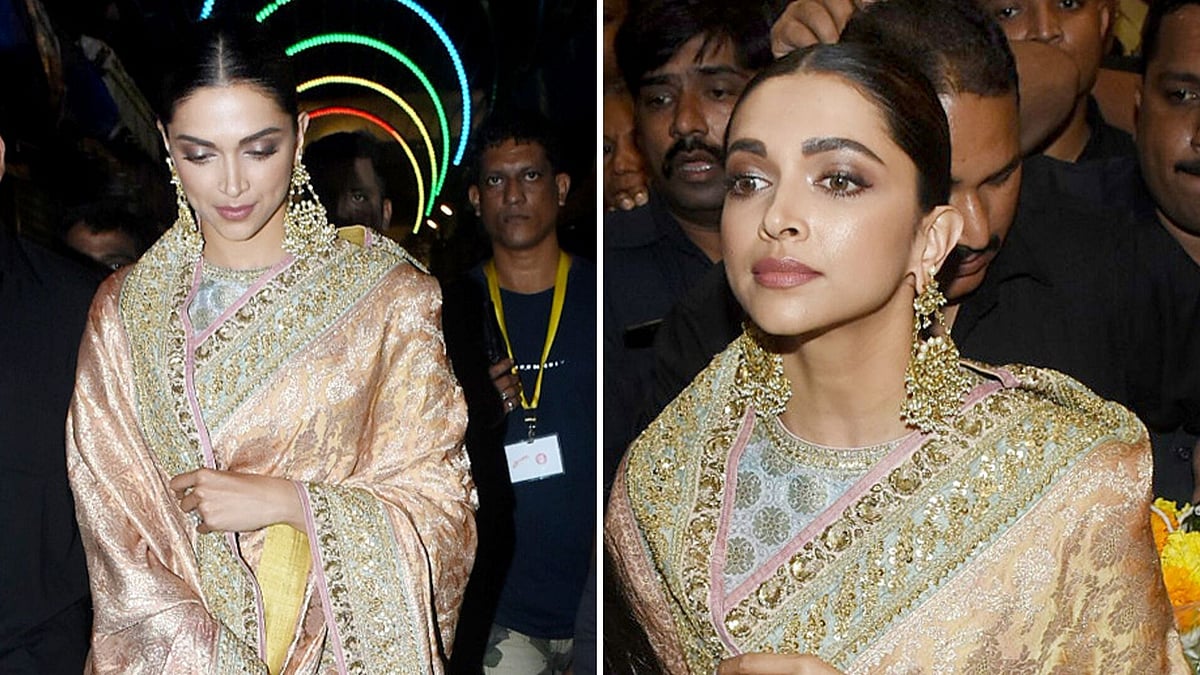 Deepika Padukone visits Lalbaugcha Raja a day before Visarjan.