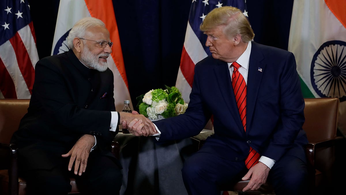 “They love this gentleman to my right. People went crazy,” said US President Donald Tump.
