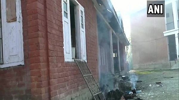Visuals of the school that was set ablaze.