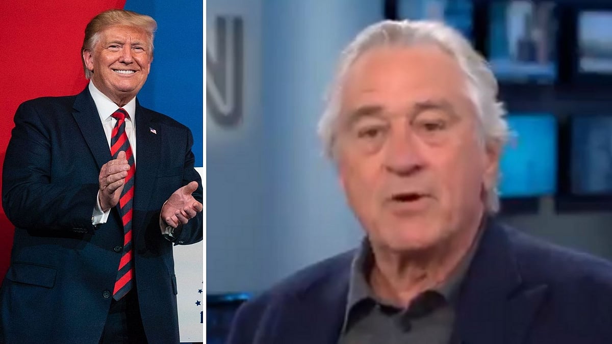 Donald Trump and Robert De Niro.