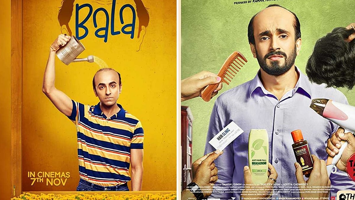 Posters for <i>Bala </i>and <i>Ujda Chaman.</i>