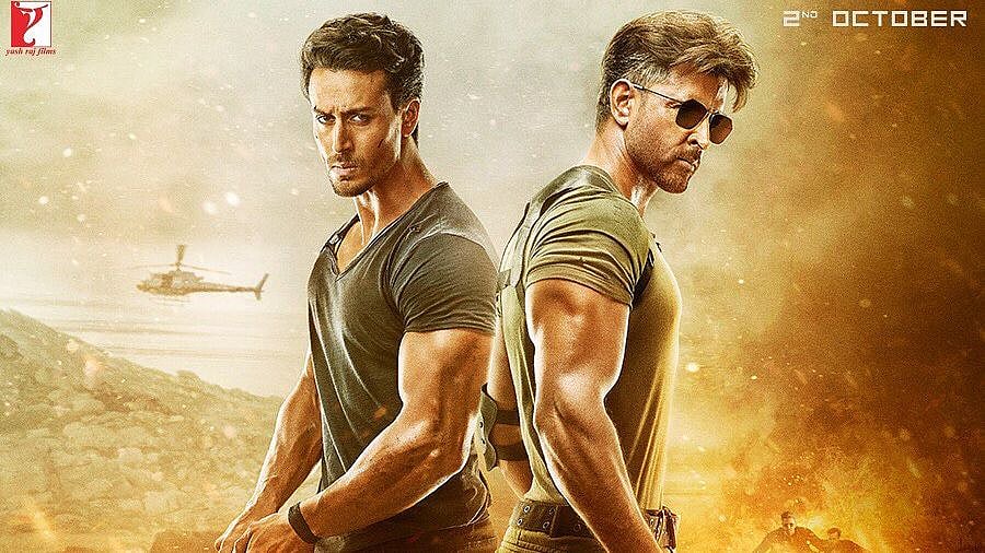 Tiger Shroff and Hrithik Roshan in <i>War</i>.
