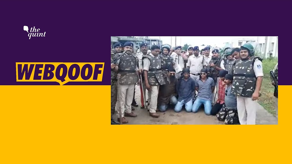 The video is actually of a mock drill and not an actual arrest made by the Vidisha police.