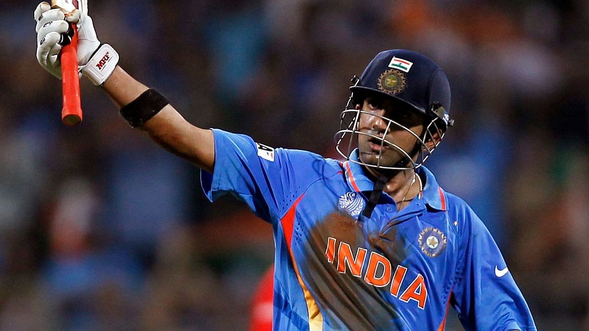 Gautam Gambhir scored a 122-ball 97 against Sri Lanka in the World Cup final in 2011.