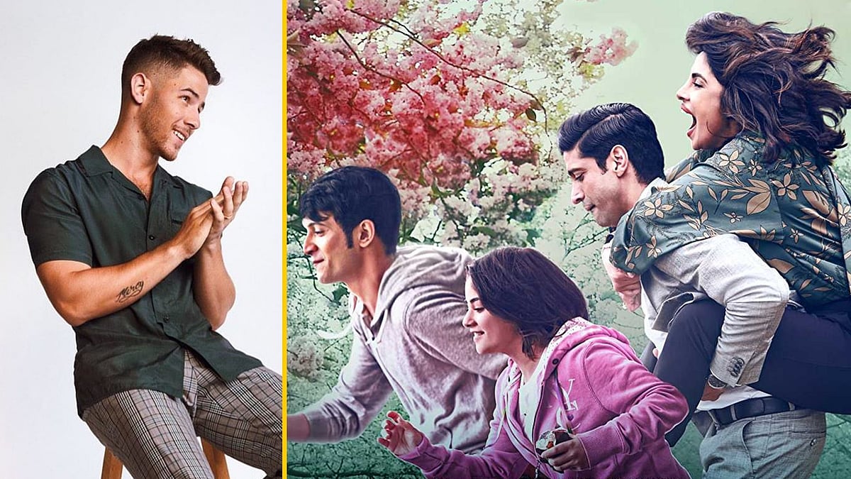 Nick Jonas says he is proud of Priyanka Chopra and the team behind <i>The Sky Is Pink.</i>