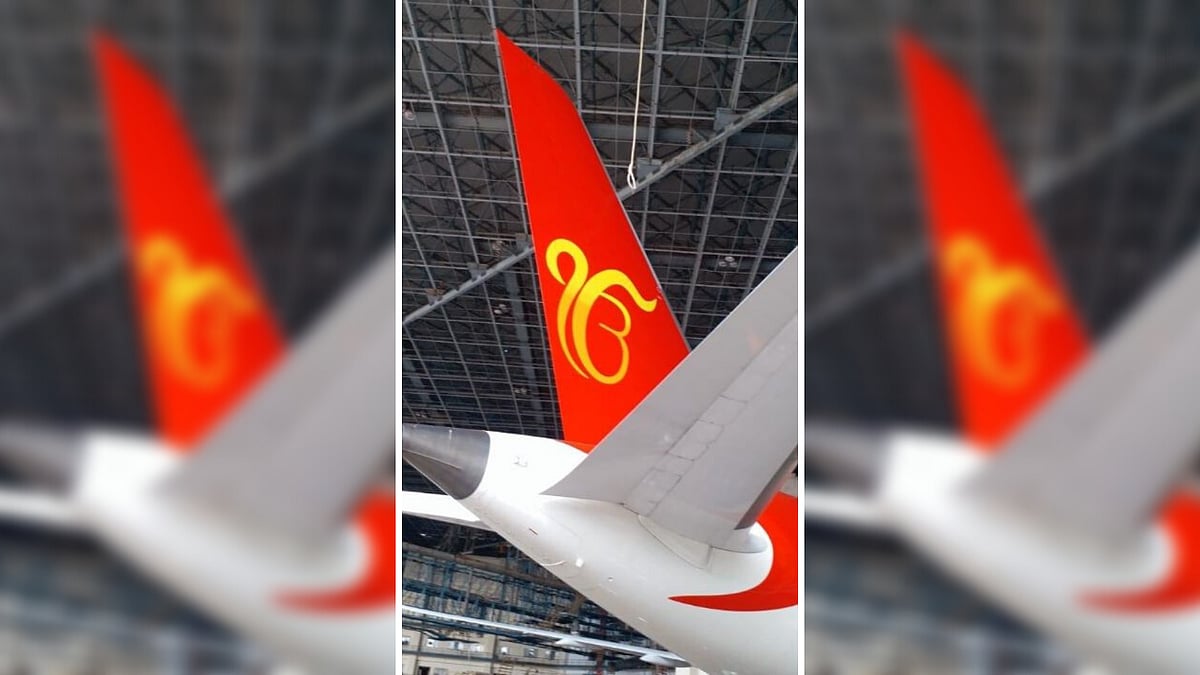 It has been painted on Air India’s maiden flight to Stansed in UK from Amritsar.