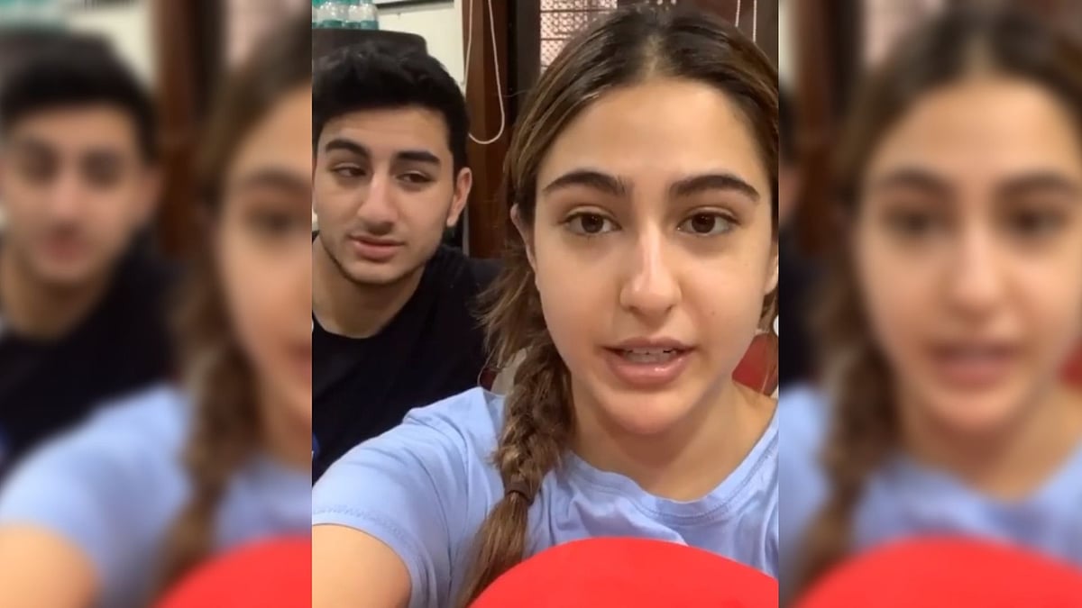 Siblings Ibrahim and Sara Ali Khan.