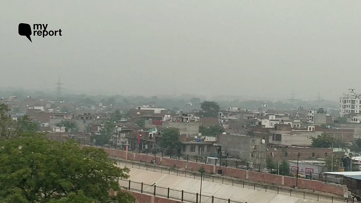 Jaipur was enveloped in smog the day after Diwali. 