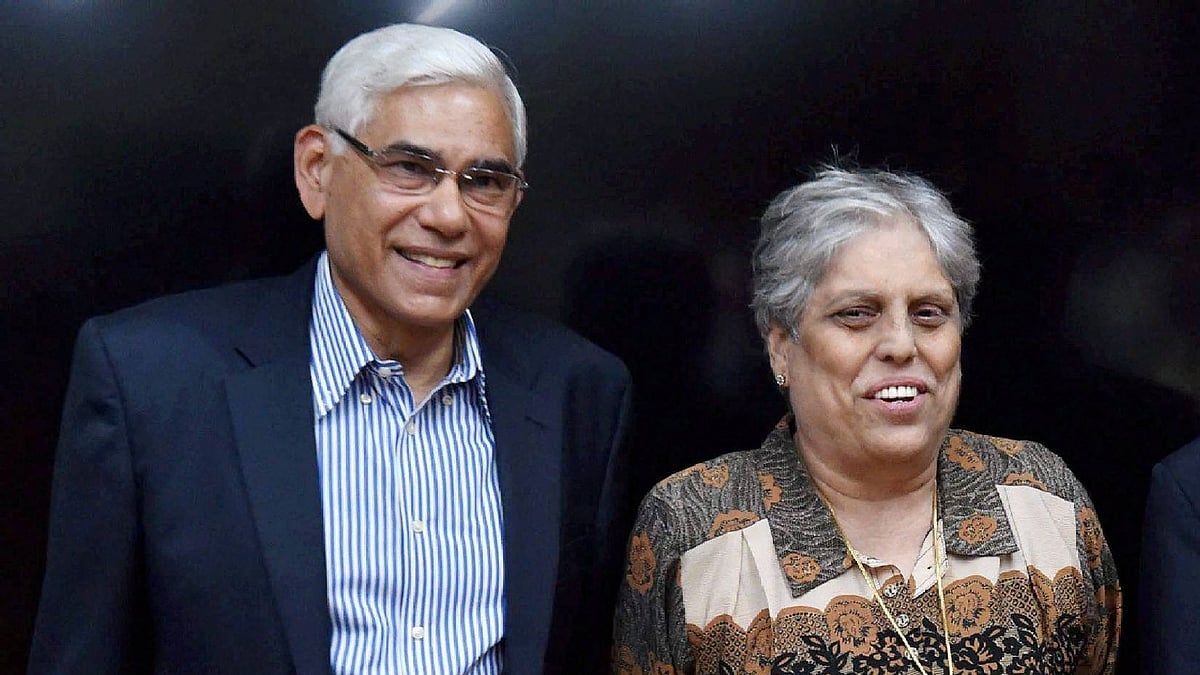 File picture of Vinod Rai and Diana Edulji.