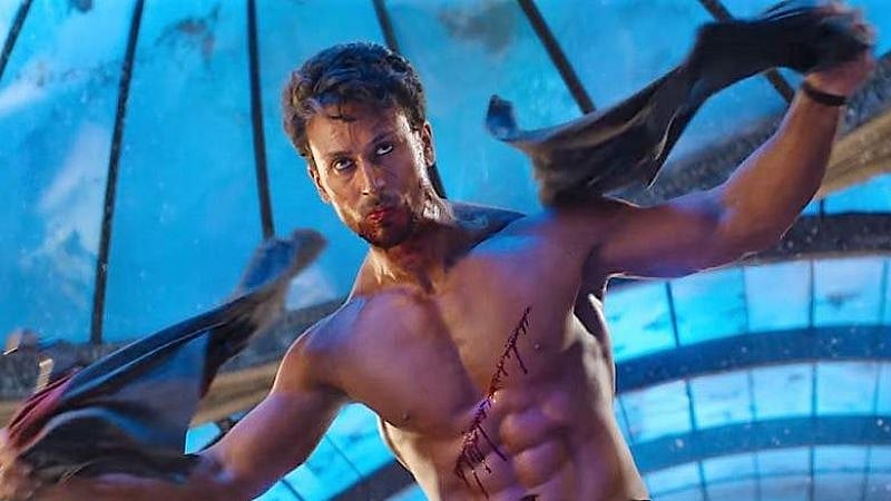 Tiger Shroff in a still from <i>War</i>.