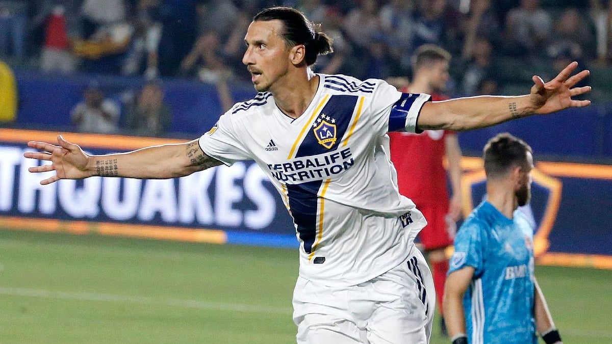 Zlatan Ibrahimovic scored 53 goals and got 14 assists in 56 appearances for the LA Galaxy. 
