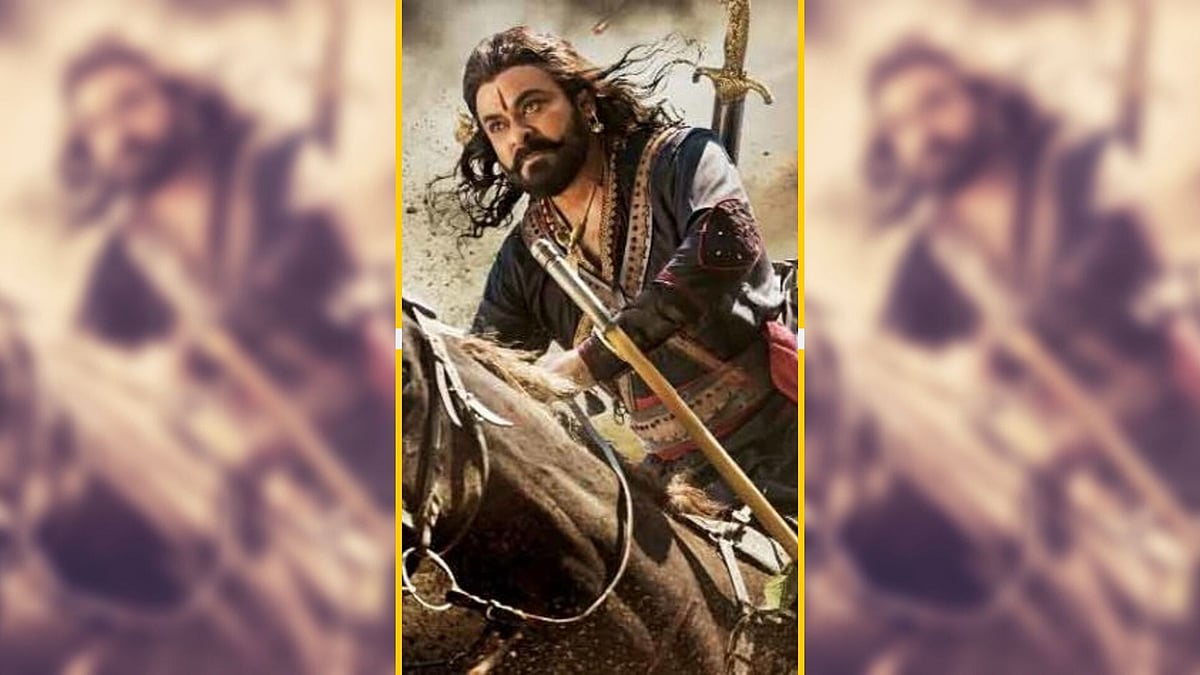 Chiranjeevi as rebel leader in <i>Sye Raa</i> <i>Narasimha Reddy.</i>