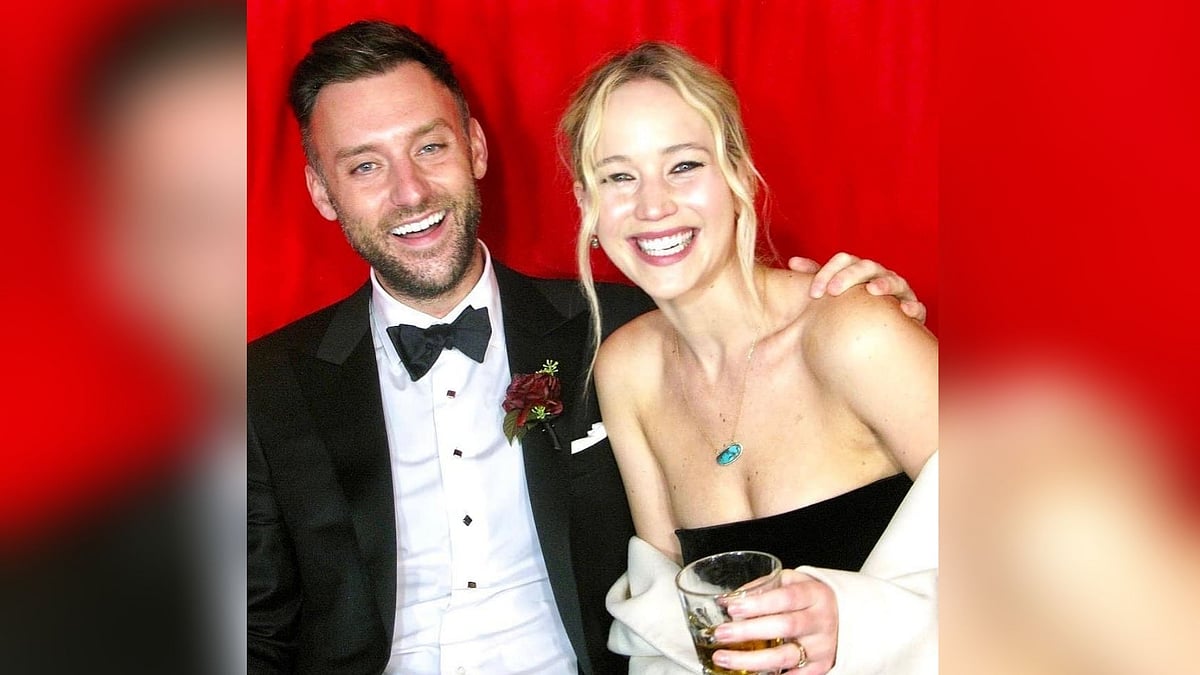 Jennifer Lawrence and Cooke Maroney.&nbsp;