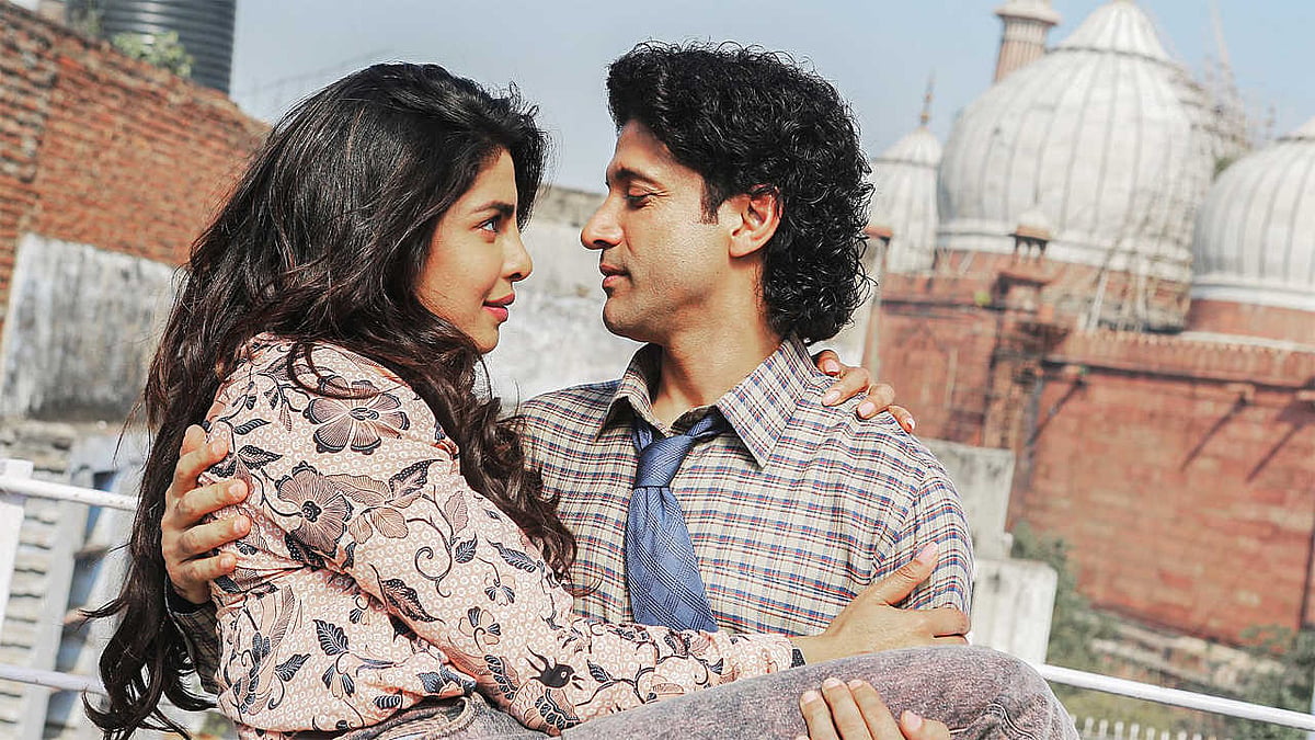 Priyanka Chopra and Farhan Akhtar in <i>The Sky Is Pink</i>.