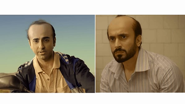 Bald actors from <i>Bala</i> and<i> </i>Ujda Chaman<i>.</i>