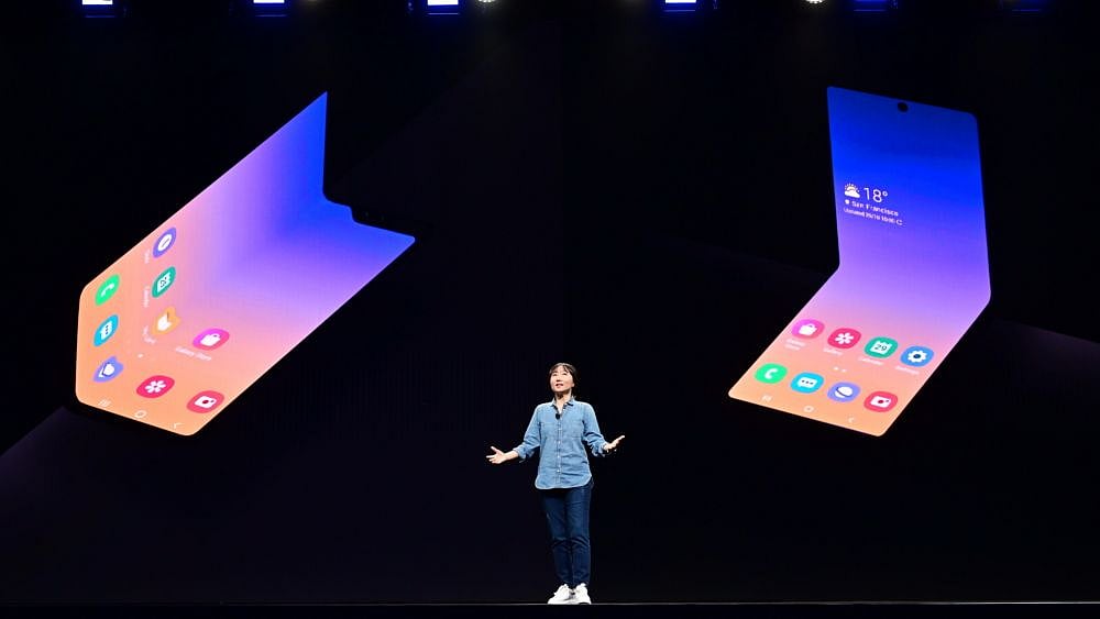 .The Galaxy Fold and the Flip smartphone concept from Samsung. Image used for representation only.