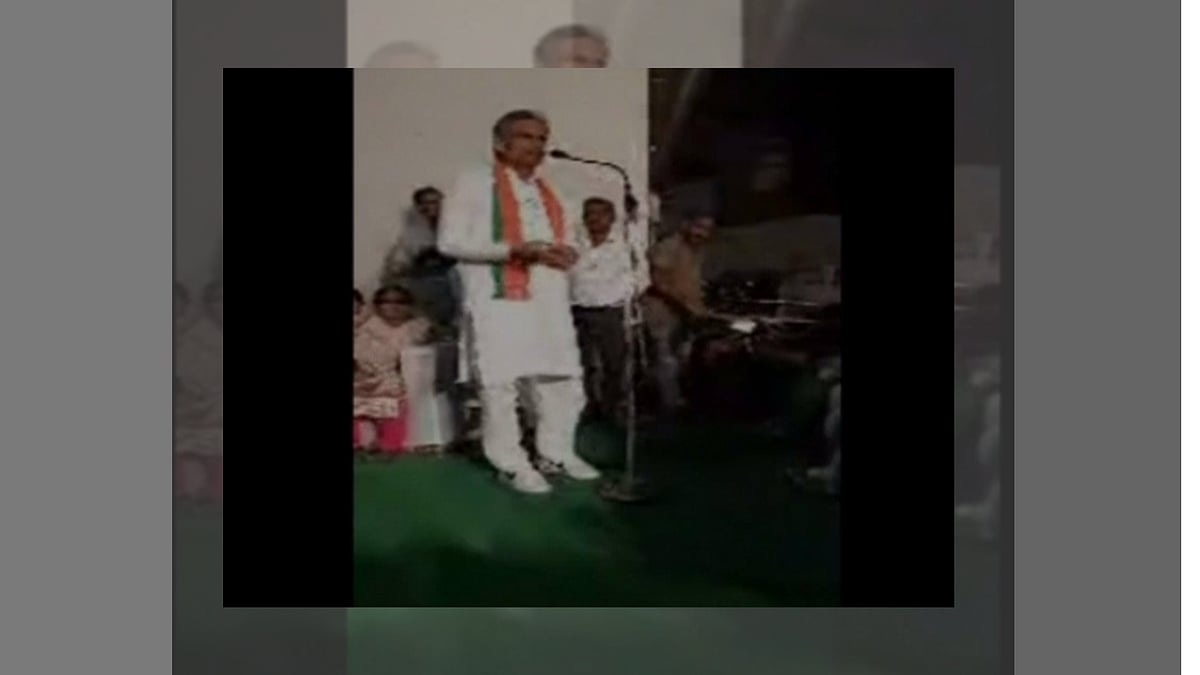 BJP candidate Dudaram Bishnoi addressed a public gathering in Fatehabad.