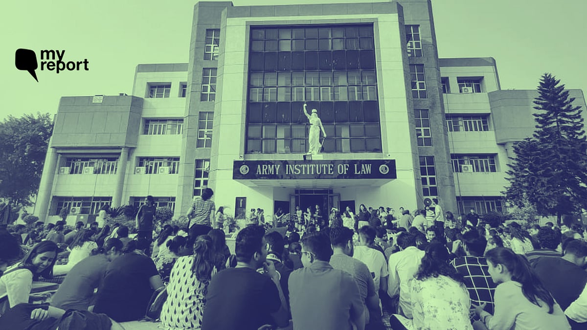 Protests at Army Institute of Law, Mohali started on night of 15 October.&nbsp;