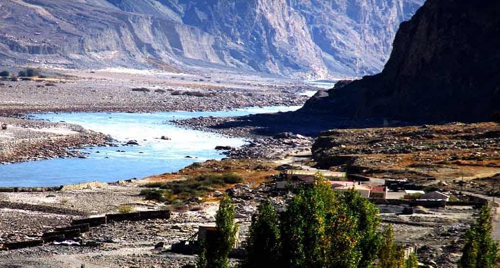 The Shyok River enables farmers to grow two crops a year, but they lack facilities to market their produce.