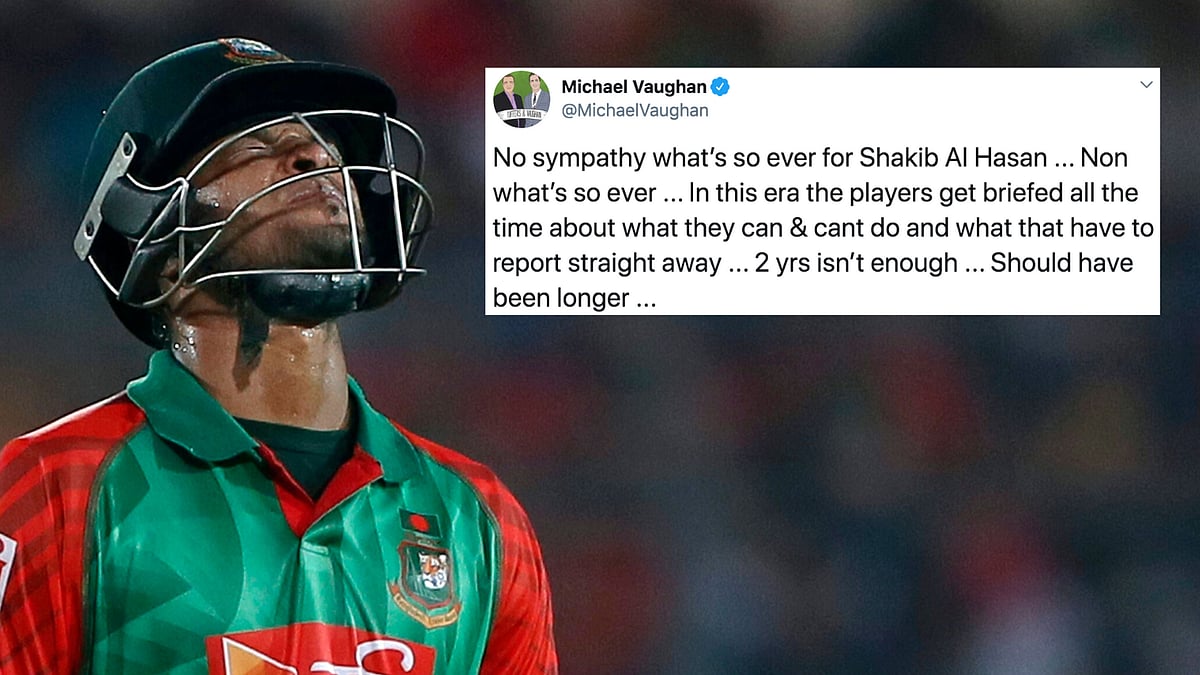 Shakib Al Hasan has been banned for two years by the ICC.