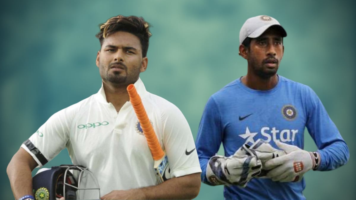 Wriddhiman Saha’s Test average of 30.63 pales in comparison to Rishabh Pant’s 44.35.&nbsp;
