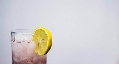 Lemon water for healthier you.