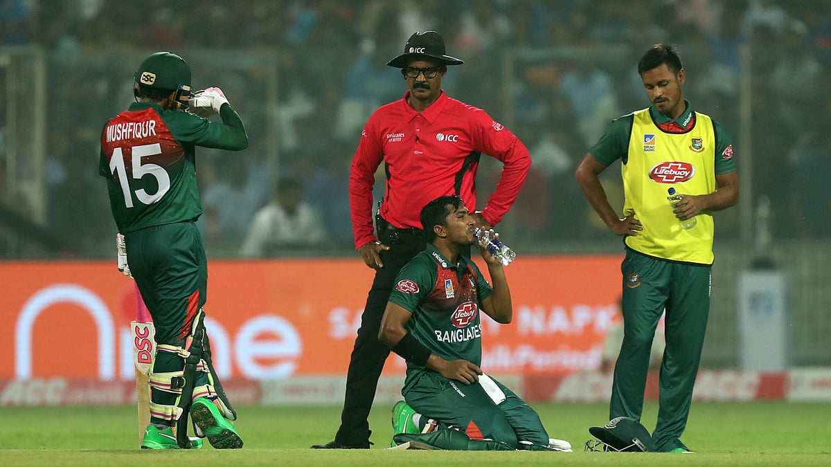 Soumya Sarkar was one of two Bangladesh players who reportedly threw up during the T20I series opener against India on Sunday night at the Arun Jaitley stadium.