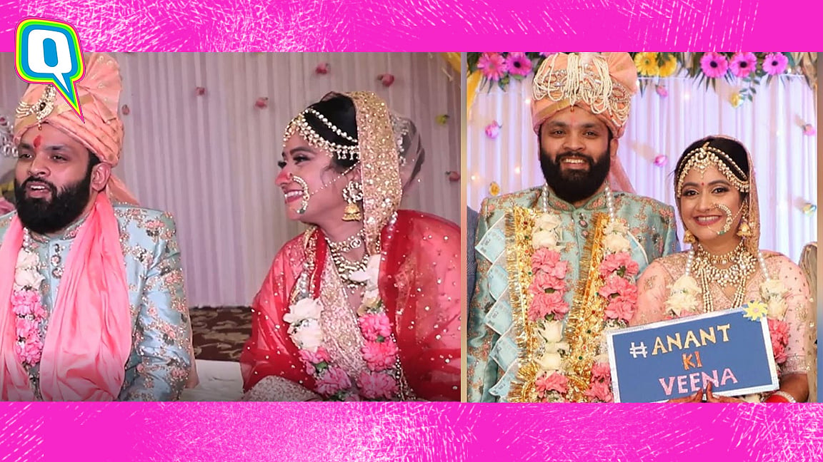 Anant and Veena at their wedding in Delhi, February 2019