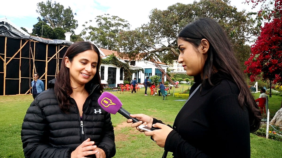 Rasika Dugal on the sets of ‘Out Of Love’