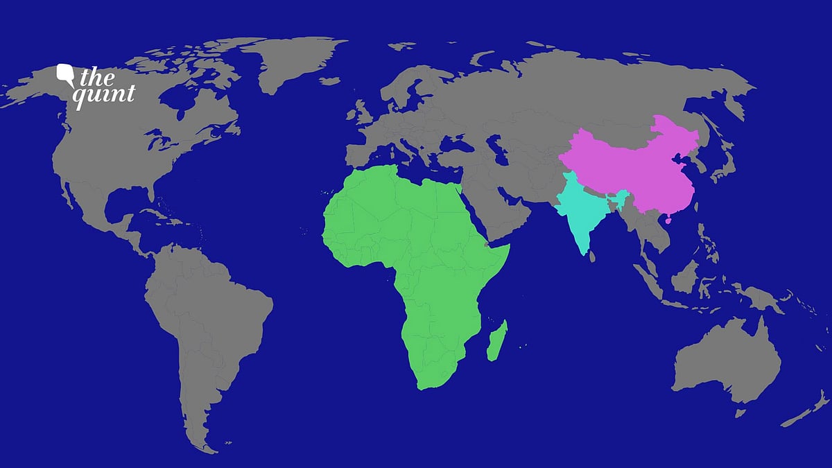 India, China and Africa’s maps used for representational purposes.