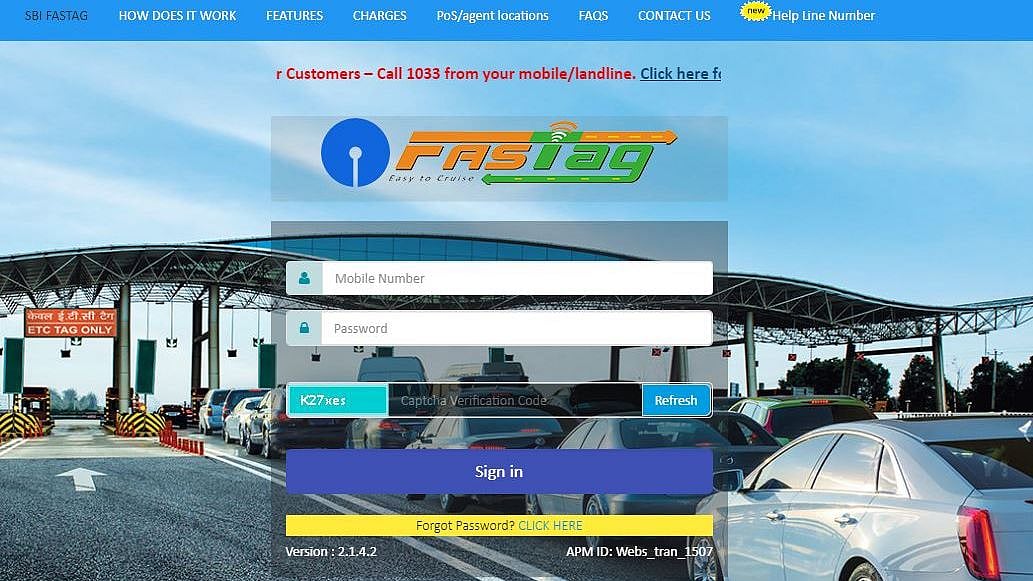 SBI Fastag Online Offers: Check SBI Fastag Fee and How to Recharge Tag Account.